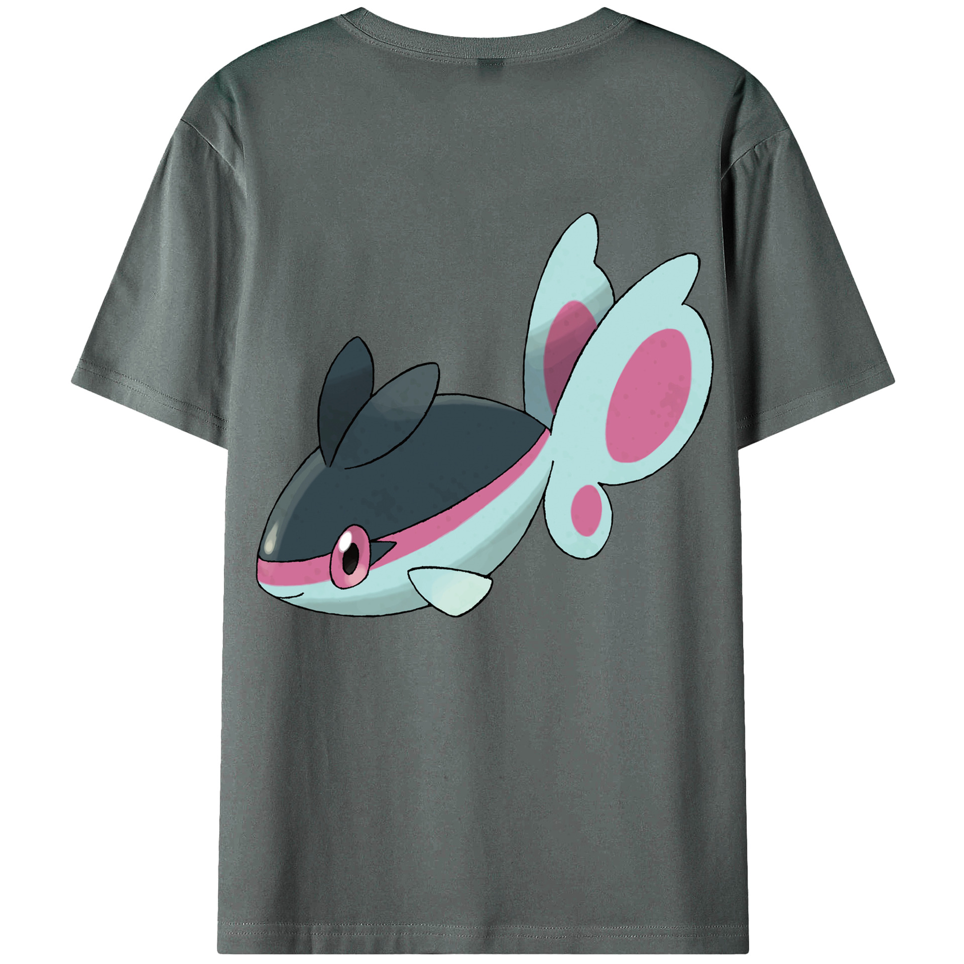 （画像用） ポケットモンスター Pokémon 綿100％ メンズ半袖Tシャツ（バックプリント） 通気性